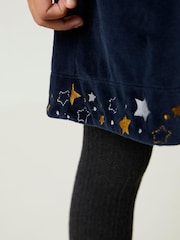 FatFace Blue Star Velour Dress - Image 4 of 5