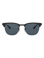 Ray-Ban Clubmaster zonnebril met metalen montuur - Afbeelding 1 van 12