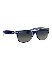 Mattblau - Ray-Ban New Kleine Wayfarer-Sonnenbrille - Bild 1 von 14