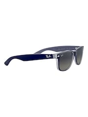 Mattblau - Ray-Ban New Kleine Wayfarer-Sonnenbrille - Bild 2 von 14