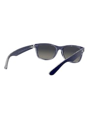 Mattblau - Ray-Ban New Kleine Wayfarer-Sonnenbrille - Bild 5 von 14