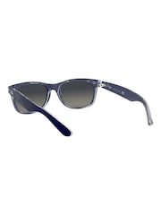 Mattblau - Ray-Ban New Kleine Wayfarer-Sonnenbrille - Bild 7 von 14