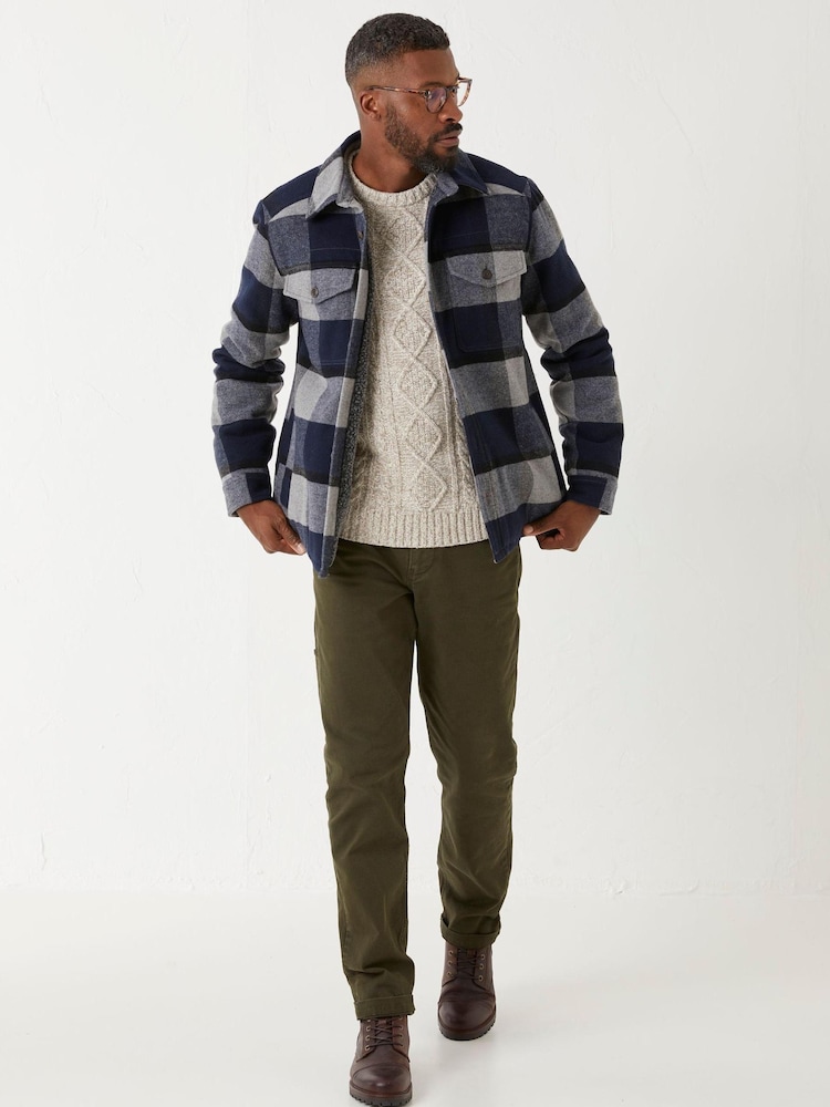FatFace Blue Fjord Buffalo Overshirt - Image 1 of 4