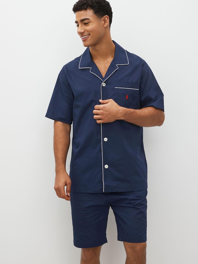 Polo Ralph Lauren Short Sleeve Logo Pyjama Set - Image 1 of 9