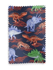 Cath Kidston Blue Kids Dinosaur Made To Measure Roman 100% Cotton Blind - Image 6 of 6