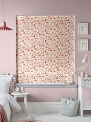 Cath Kidston Pink Kids Mini Mushrooms Made To Measure Roman 100% Cotton Blind - Image 2 of 6