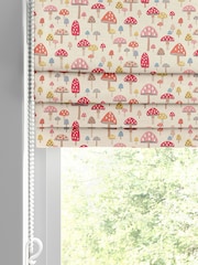 Cath Kidston Pink Kids Mini Mushrooms Made To Measure Roman 100% Cotton Blind - Image 4 of 6