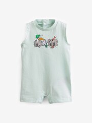 Converse Pink/Aqua Mermaid Baby Rompers 2 Pack - Image 2 of 5
