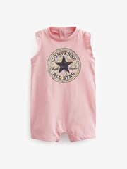 Converse Pink/Aqua Mermaid Baby Rompers 2 Pack - Image 3 of 5