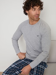 Threadbare Light Grey Blend Long Sleeve Pyjamas Set - Image 2 of 4