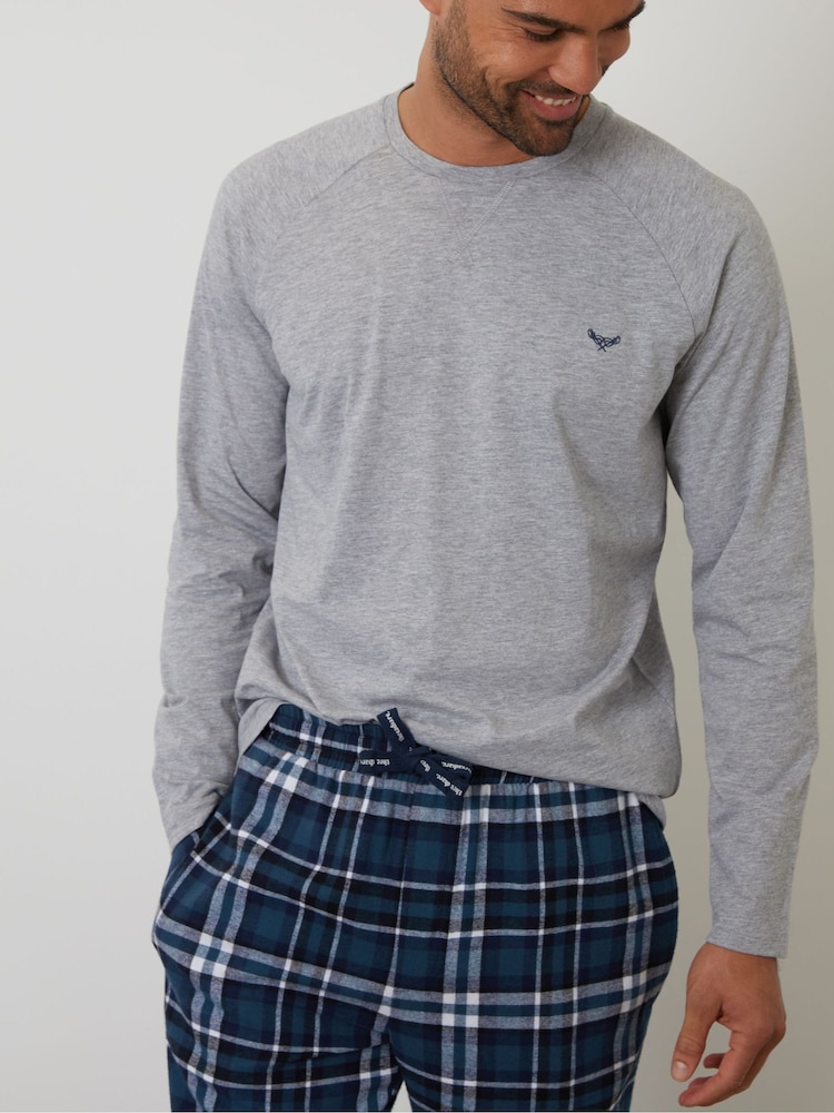 Threadbare Light Grey Blend Long Sleeve Pyjamas Set - Image 4 of 4
