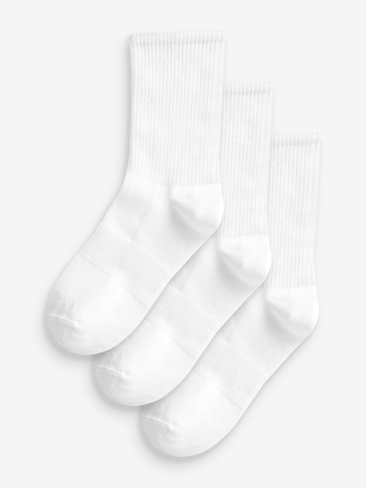 White Arch Support Ankle Socks 3 Pack - Image 1 of 1 White Arch Support Ankle Socks 3 Pack - Image 1 of 1