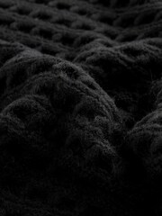 Black Open Stitch Relaxed Jumper - Image 6 of 6