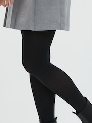 Black 80 Denier Footless Opaque Tights - Image 2 of 2