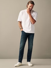 Blue Deep Slim Fit Authentic Stretch Denim Jeans - Image 2 of 13