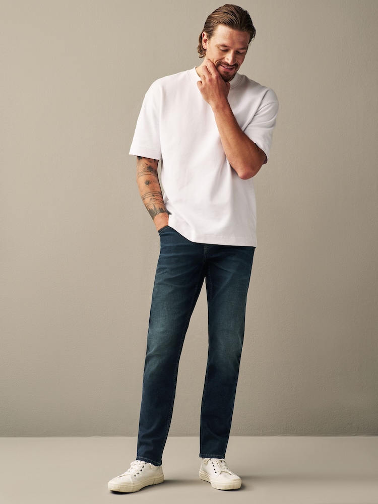 Blue Deep Slim Fit Authentic Stretch Denim Jeans - Image 2 of 13