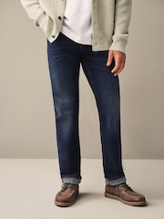Blue Deep Straight Fit Authentic Stretch Denim Jeans - Image 4 of 12