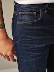 Blue Deep Straight Fit Authentic Stretch Denim Jeans - Image 8 of 12