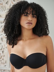 Pour Moi Black Definitions Push Up Multiway Strapless Bra - Image 2 of 9