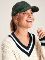 Joules Green Tweed Baseball Cap - Image 1 of 5