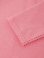 Reiss Pink Mai 9-14 yrs Long Sleeve Crew Neck T-Shirt - Image 5 of 5