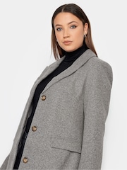 Long Tall Sally Grey Midi Formal Coat - Image 4 of 4