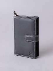 Lakeland Leather Black Medium Leather Tab Purse - Image 1 of 5