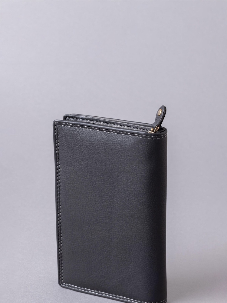 Lakeland Leather Black Medium Leather Tab Purse - Image 2 of 5