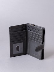 Lakeland Leather Black Medium Leather Tab Purse - Image 3 of 5