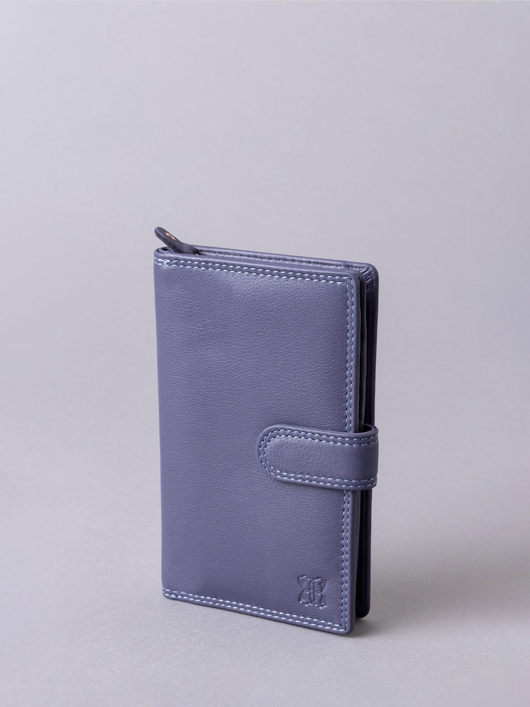 Lakeland Leather Purple Medium Tab Purse - Image 1 of 5