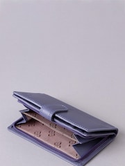 Lakeland Leather Purple Medium Tab Purse - Image 4 of 5