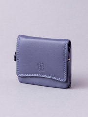 Lakeland Leather Purple Small Flapover Purse - Image 1 of 5
