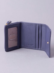 Lakeland Leather Purple Small Flapover Purse - Image 4 of 5