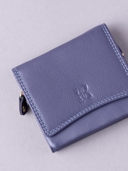 Lakeland Leather Purple Small Flapover Purse - Image 5 of 5