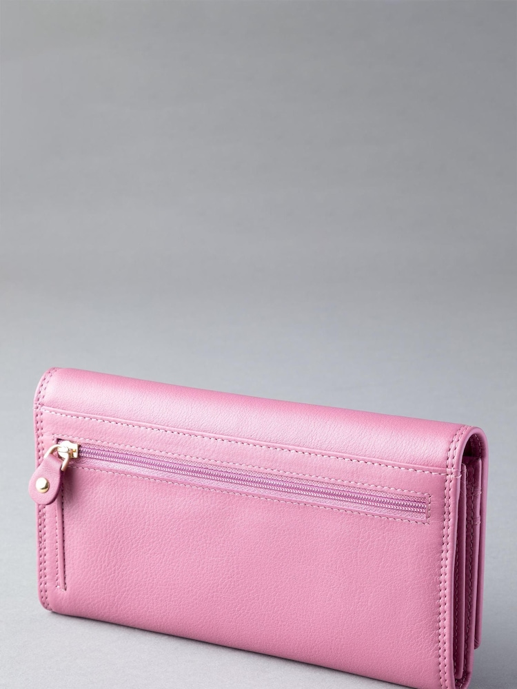 Lakeland Leather Mauve Pink Large Purse - Image 2 of 5
