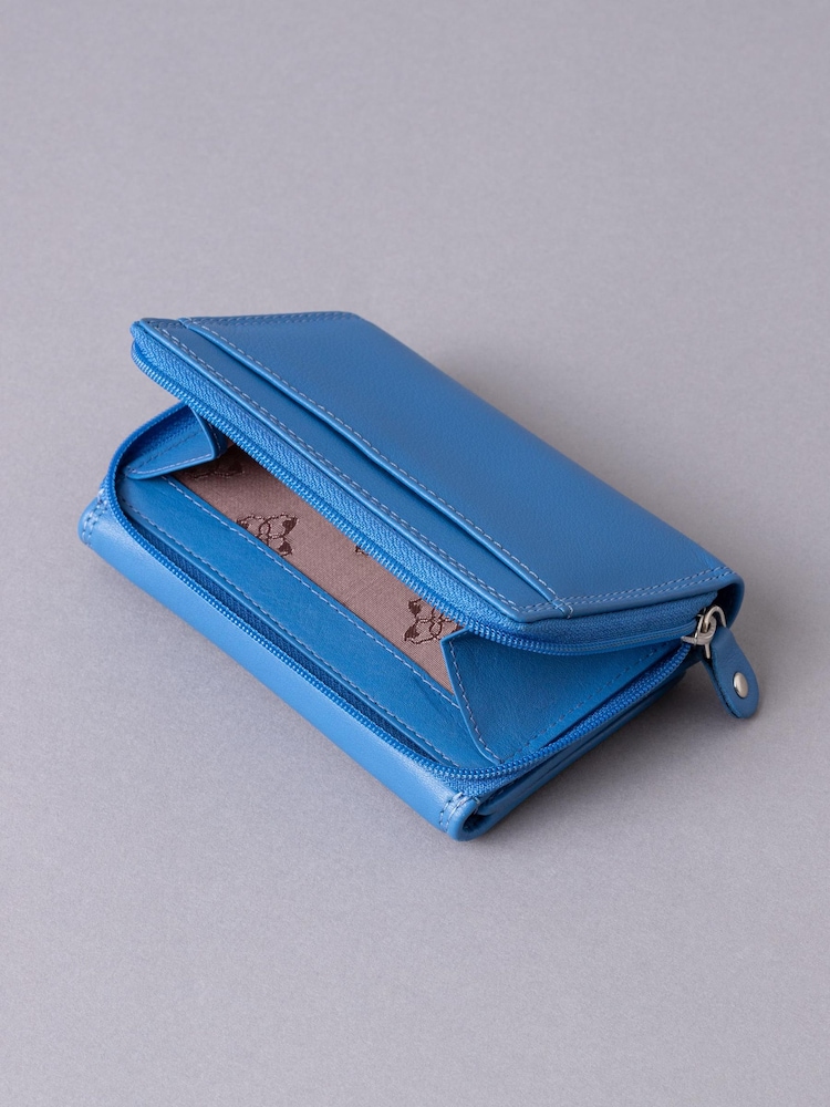Lakeland Leather Blue Small Purse - Image 4 of 5