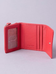 Lakeland Leather Red Small Flapover Purse - Image 4 of 5