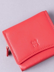 Lakeland Leather Red Small Flapover Purse - Image 5 of 5