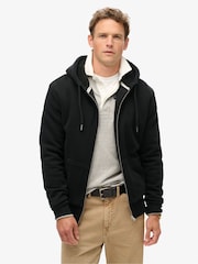 Superdry Essential Borg Lined Zip-Up Hoodie - Изображение 1 из 7