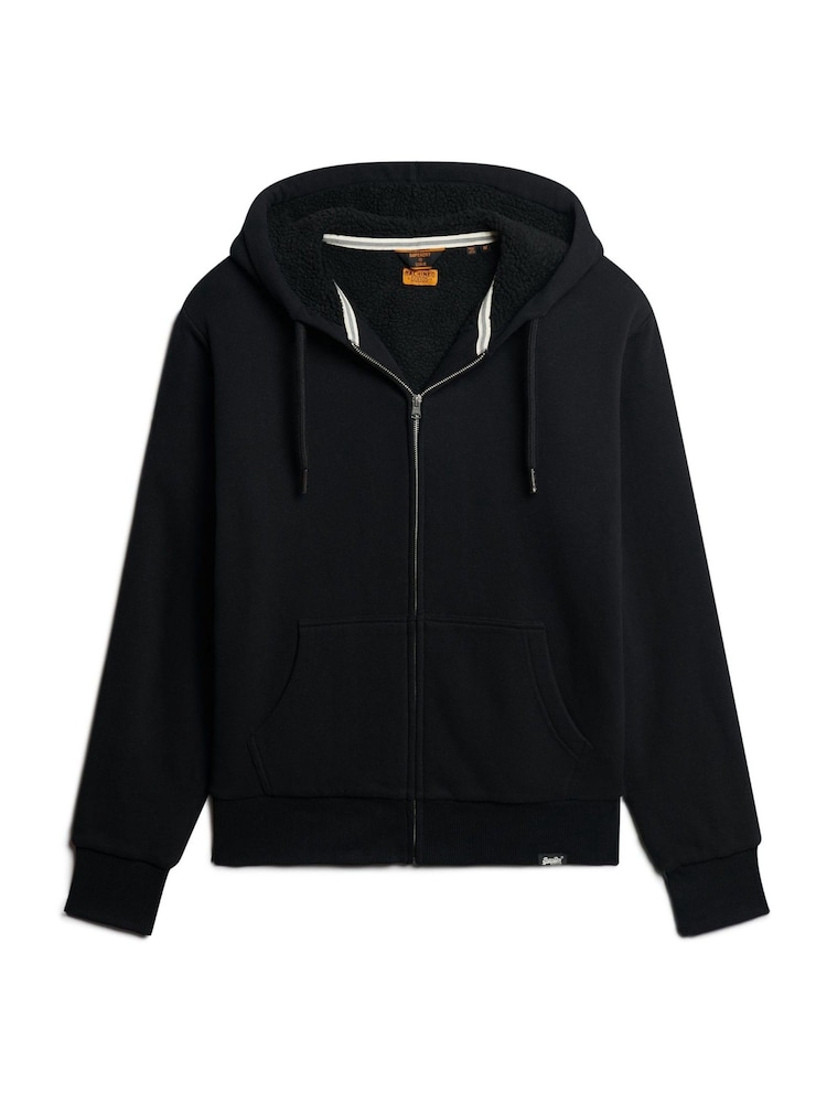 Bluza Superdry Essential z kapturem, zamkiem i podszewką ze sztucznego kożuszka - Image 5 of 7