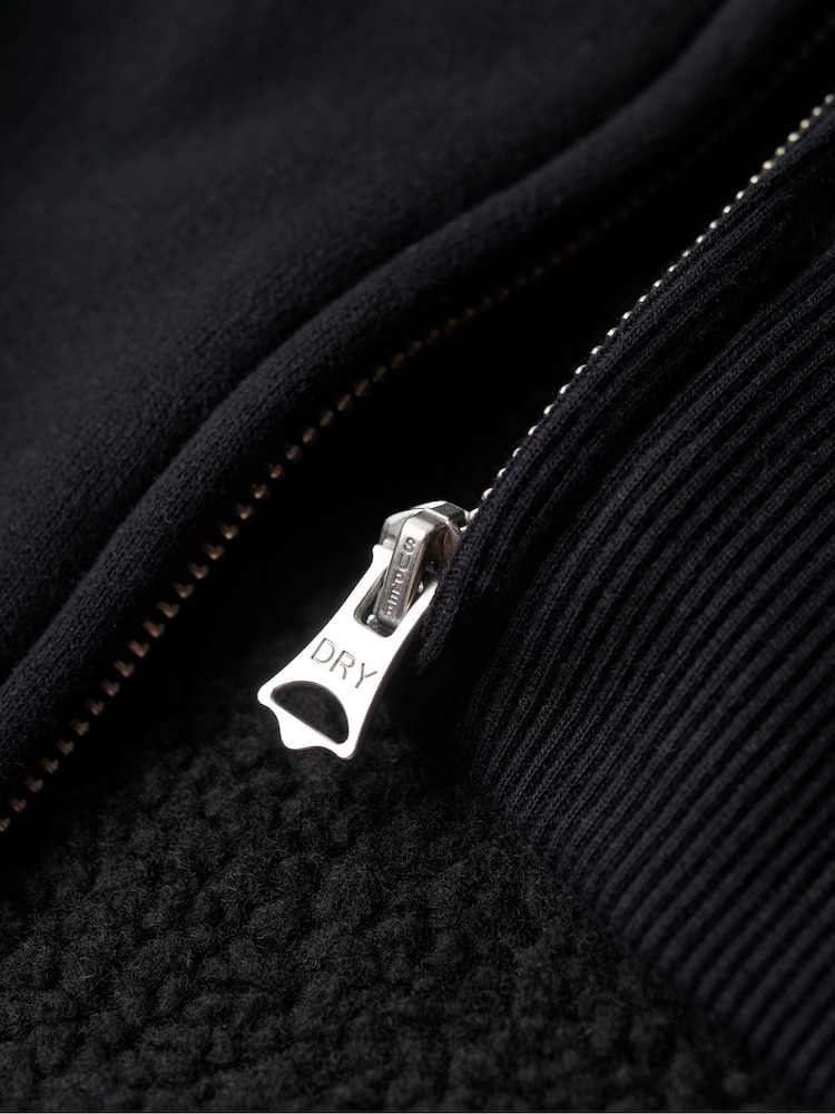Bluza Superdry Essential z kapturem, zamkiem i podszewką ze sztucznego kożuszka - Image 6 of 7