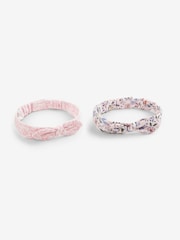 JoJo Maman Bébé Pink 2-Pack Pretty Headbands - Image 1 of 5