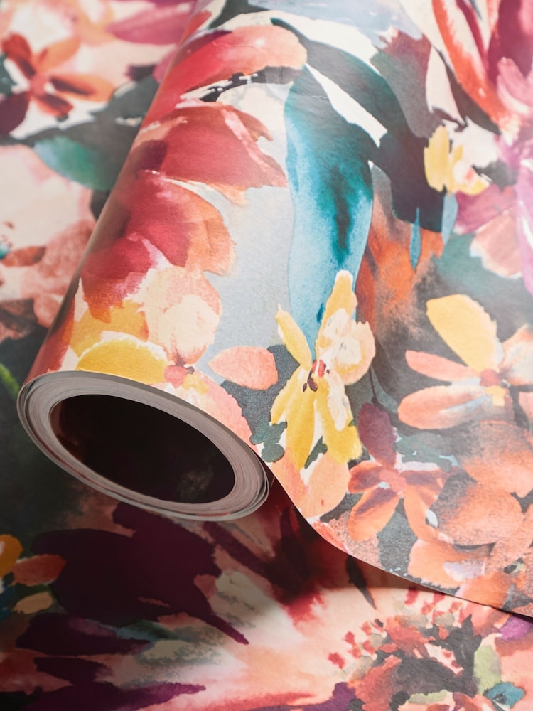Clarke & Clarke Pink Tahiti 10.05M Wallpaper - Image 2 of 2