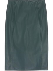 M&Co Green PU Pencil Skirt - Image 5 of 5