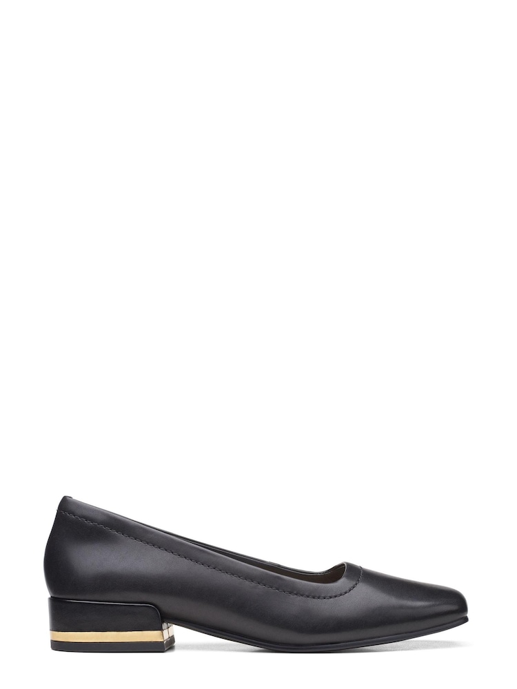 Clarks Black Seren 30 Court Shoes - Image 1 of 6