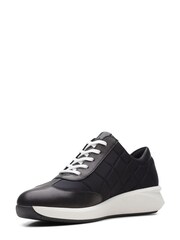 Clarks Black Combi Un Rio Stitch Shoes - Image 4 of 8