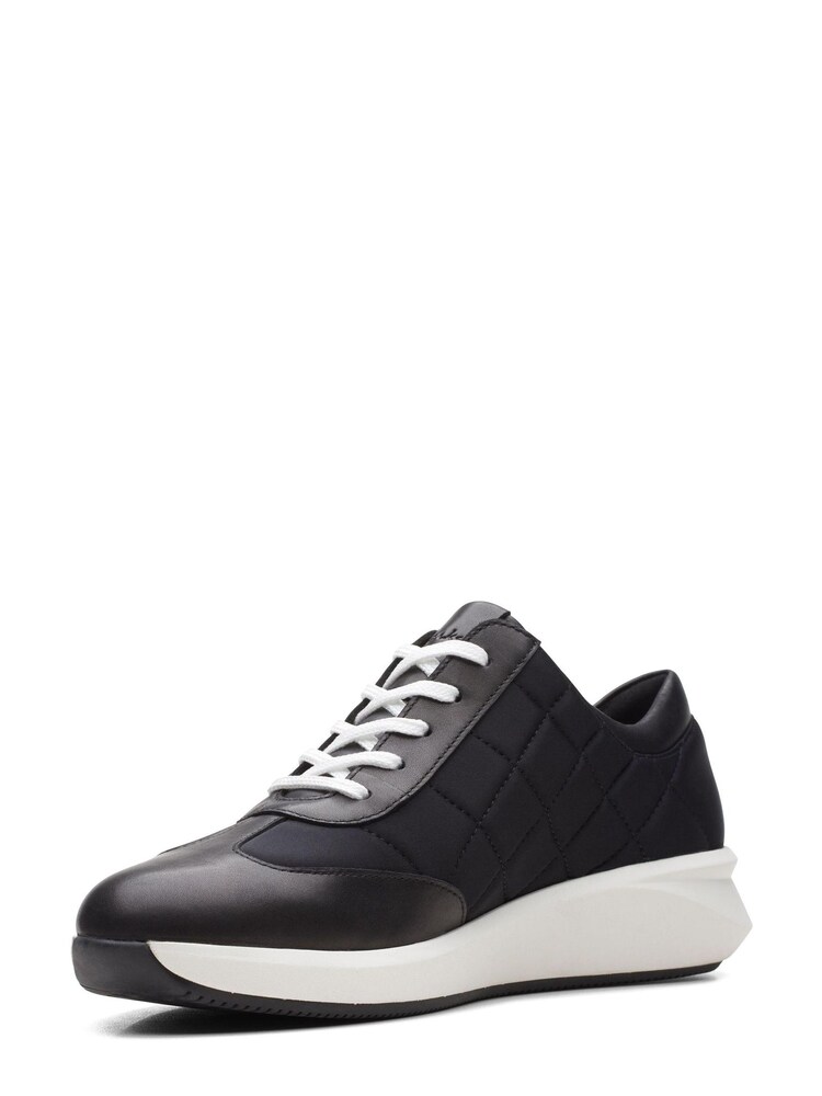 Clarks Black Combi Un Rio Stitch Shoes - Image 4 of 8