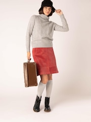 Mistral Pink Directional Cord Skirt - Image 4 of 13