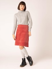 Mistral Pink Directional Cord Skirt - Image 5 of 13