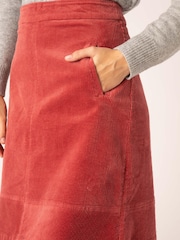 Mistral Pink Directional Cord Skirt - Image 9 of 13